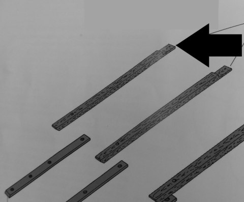 Prowadnica drewniana łańcucha (rozstaw wałków 1177mm) Dominator 38 Prowadnica drewniana łańcucha (rozstaw wałków 1177mm) Dominator 38