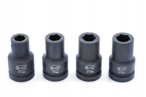 Zestaw nasadek udarowych 1" 17-33mm 8SZT BJC Zestaw nasadek udarowych 1" 17-33mm 8SZT BJC